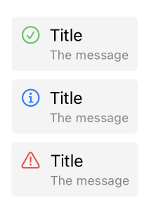 Toast views created with SwiftUI